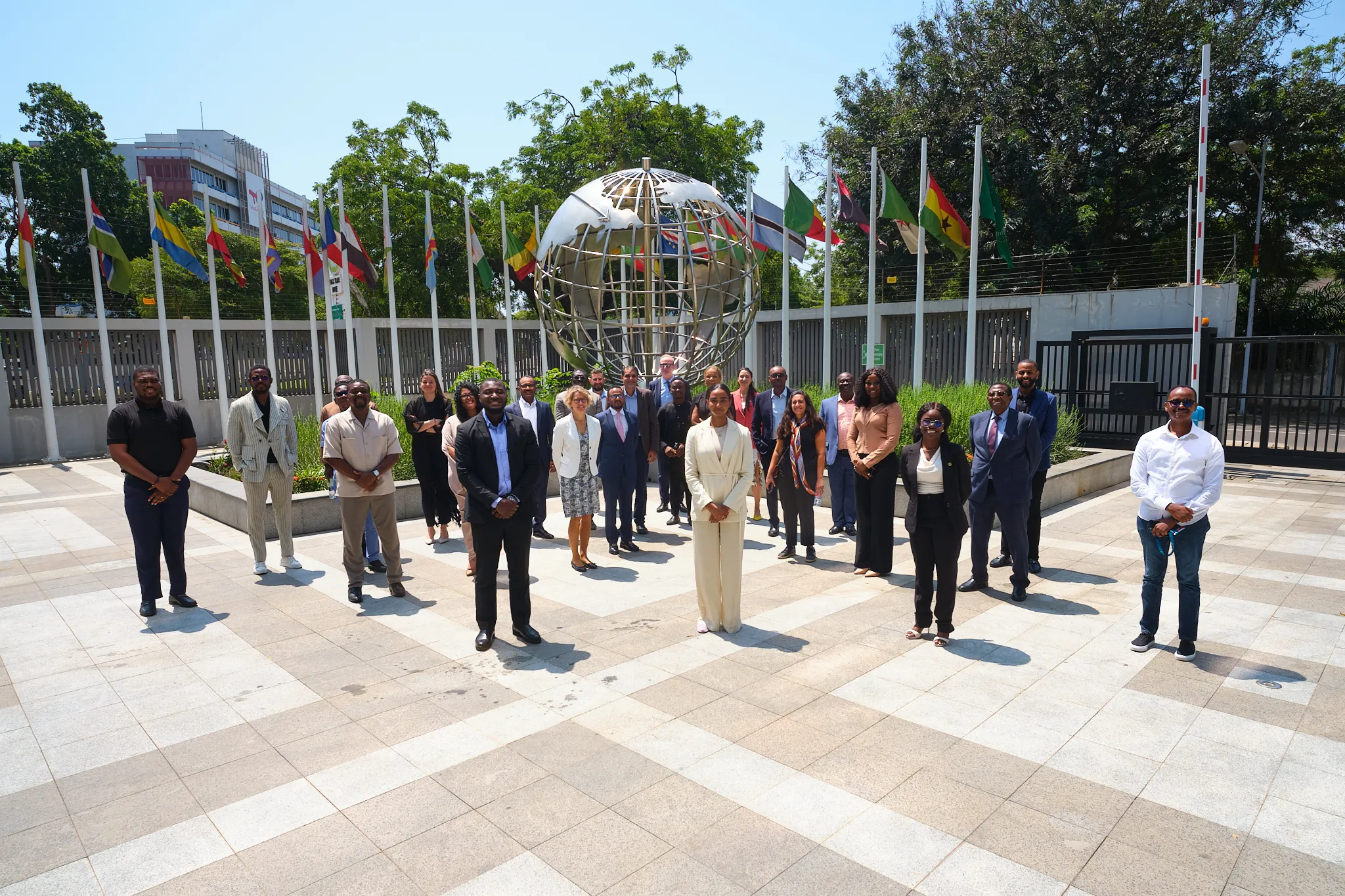 The AHC delegation gathered for a group photograph